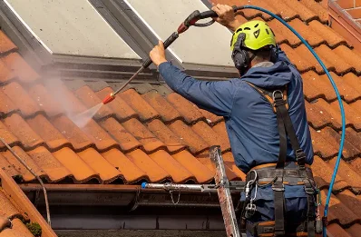 Démoussage et hydrofuge de toiture à Lanuéjols